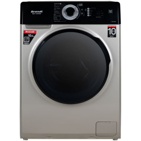 Machine à laver BRANDT 10.5KG Frontale silver (BAM104QVSBL) Machine à laver BRANDT 10.5KG Frontale silver (BAM104QVSBL)